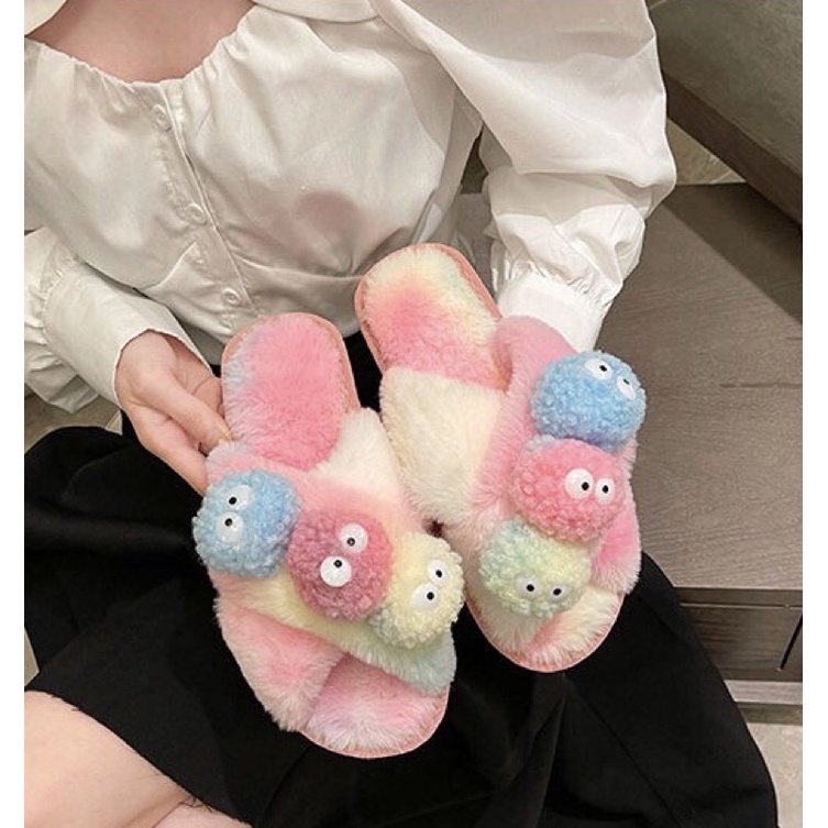 Dép bông bom bom ☄️☄️☄️