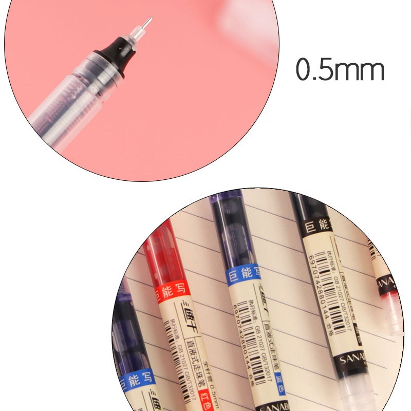 Bút Mực gel Ngòi 0.5mm Mực Đen Thiết Kế Độc Đáo Tiện Dụng Cho Học Sinh