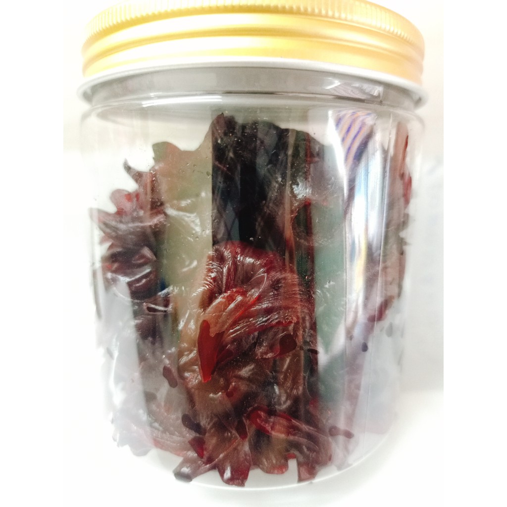 Mứt hoa atiso đỏ hộp 250gr thơm ngon giòn đồ ăn vặt healthy HCM
