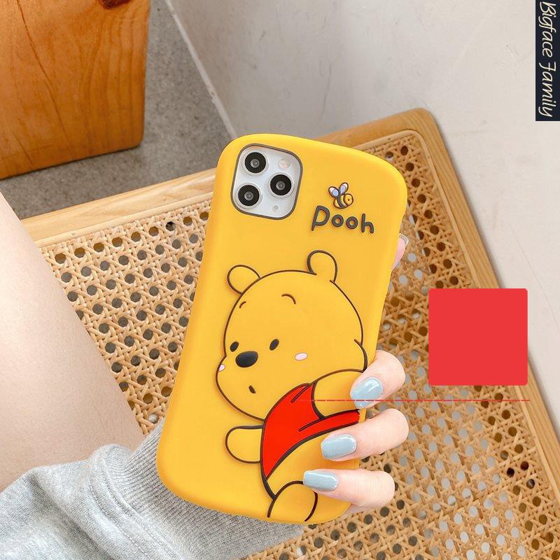 Ốp điện thoại cao su mềm hình gấu Pooh đáng yêu cho iPhone 11 PRO MAX X XS XR XS MAX 6 7 8 PLUS