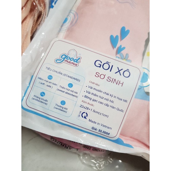 Gối Xô Sơ Sinh Sợi Tre Goodmama / Gối Mỏng