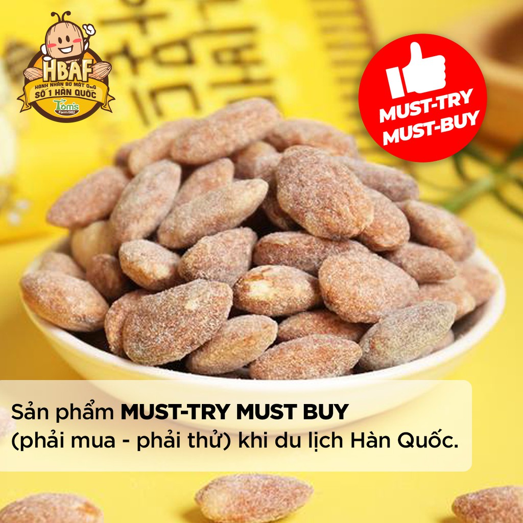 Hạt Hạnh Nhân Vị Bơ Mật Ong HBAF Hàn Quốc