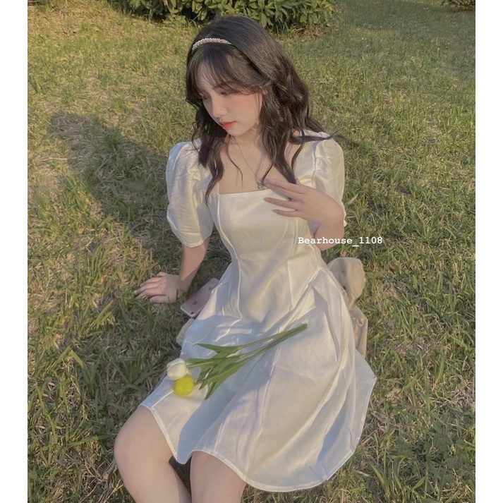 ] 🌷 VÁY TRẮNG LƯNG THẮT NƠ * ROSIE * 🌷 ĐẦM TRẮNG ROSIE | BigBuy360 - bigbuy360.vn