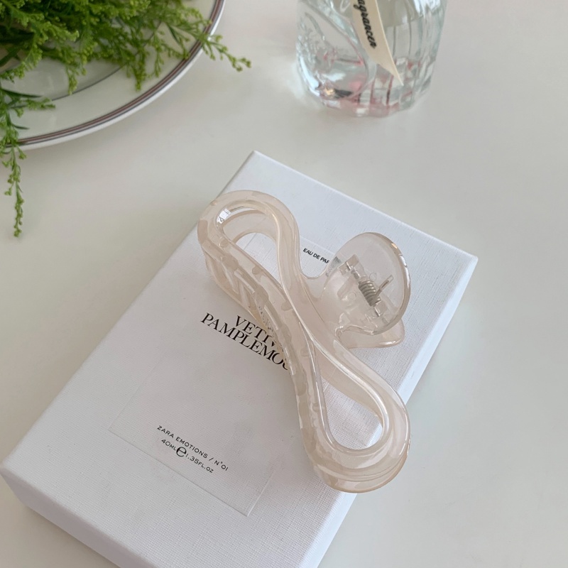 Kẹp Tóc Dạng Thạch Trong Suốt Màu Hồng Ngọt Ngào Đa Năng Cho Nữ