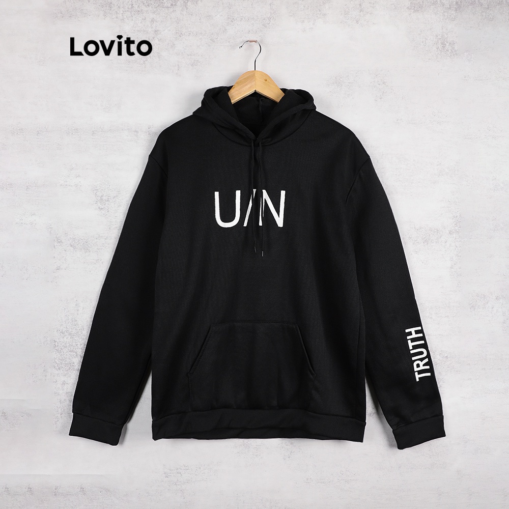 OFF WHITE Áo nỉ dài tay in chữ Lovito L07982 | BigBuy360 - bigbuy360.vn