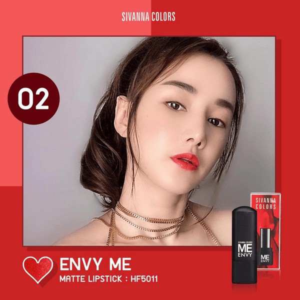 Son Thỏi Sivanna Envy Me Matte HF5011 30g