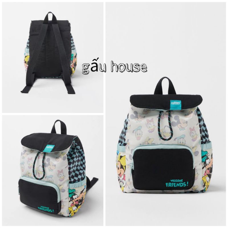 balo , túi xách cho bé . hoạ tiết mickey hàng xuất dư zara trẻ em - gấu house