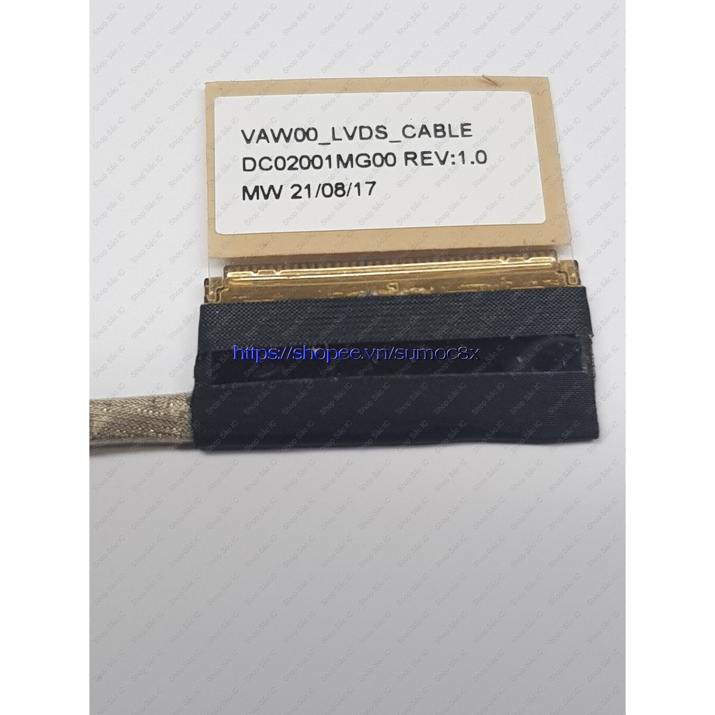 Cáp màn hình Dell 15R Inspiron 3521 5521 3537 5537 5535 DC02001MG00 REV 1.0 dùng cho thợ sửa chữa