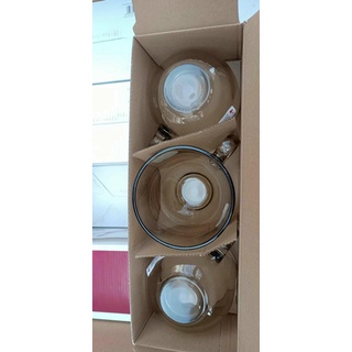 Combo 3 Cốc thuỷ tinh màu hổ phách
