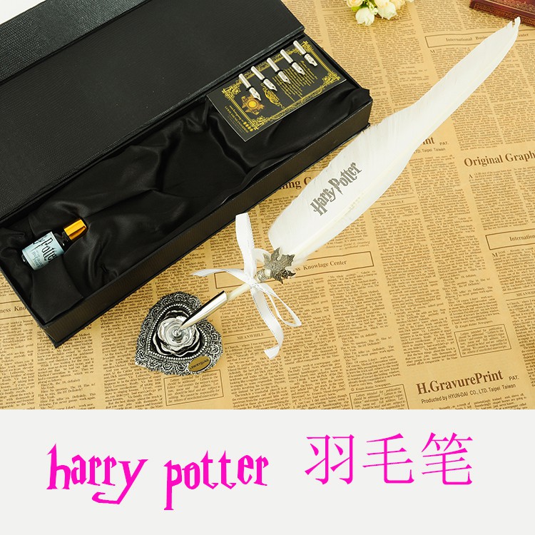 Bộ Bút Lông Vũ Phong Cách Harry Potter Độc Đáo