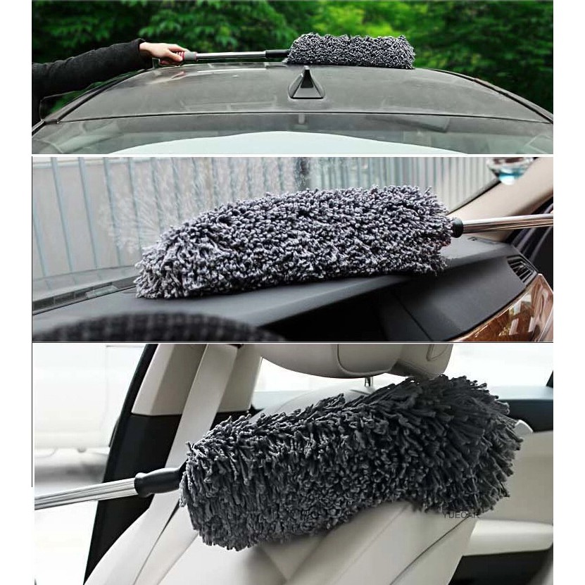 Chổi san hô cán rút gọn chuyên quét bụi rửa xe hơi, nhà cửa, văn phòng