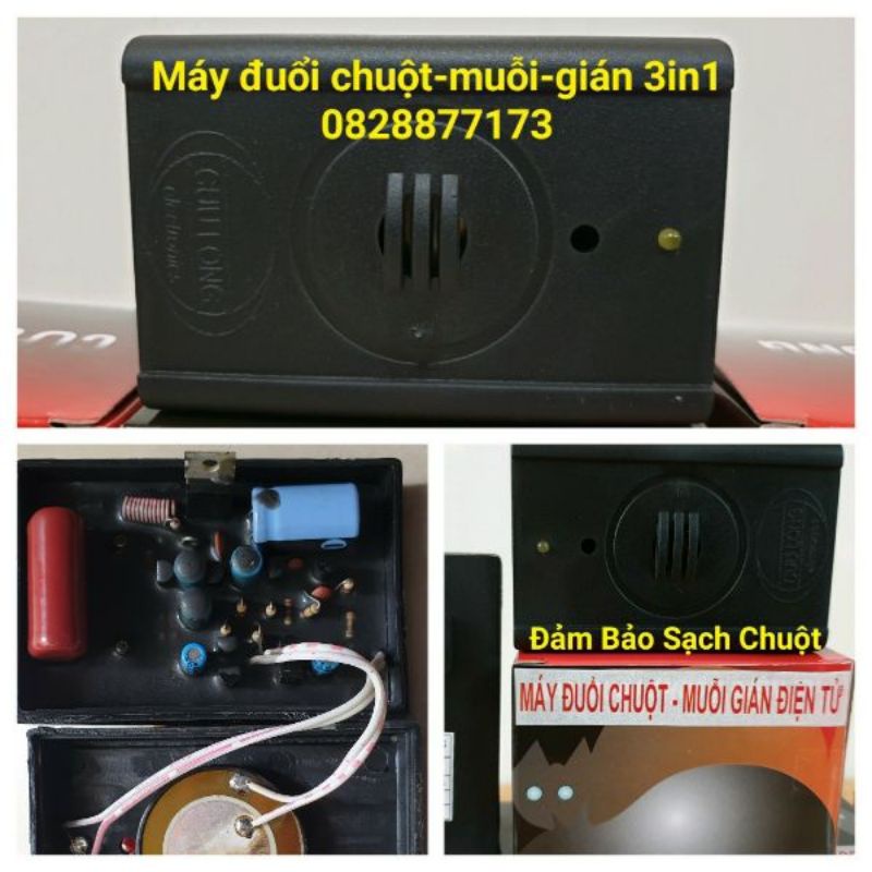 Máy Đuổi Chuột-Muỗi Gián-Thằn Lằn - Thiết Bị  Đuổi Chuột - Muỗi - Gián -Dơi - Côn Trùng Chất Lượng Cao Cửu Long