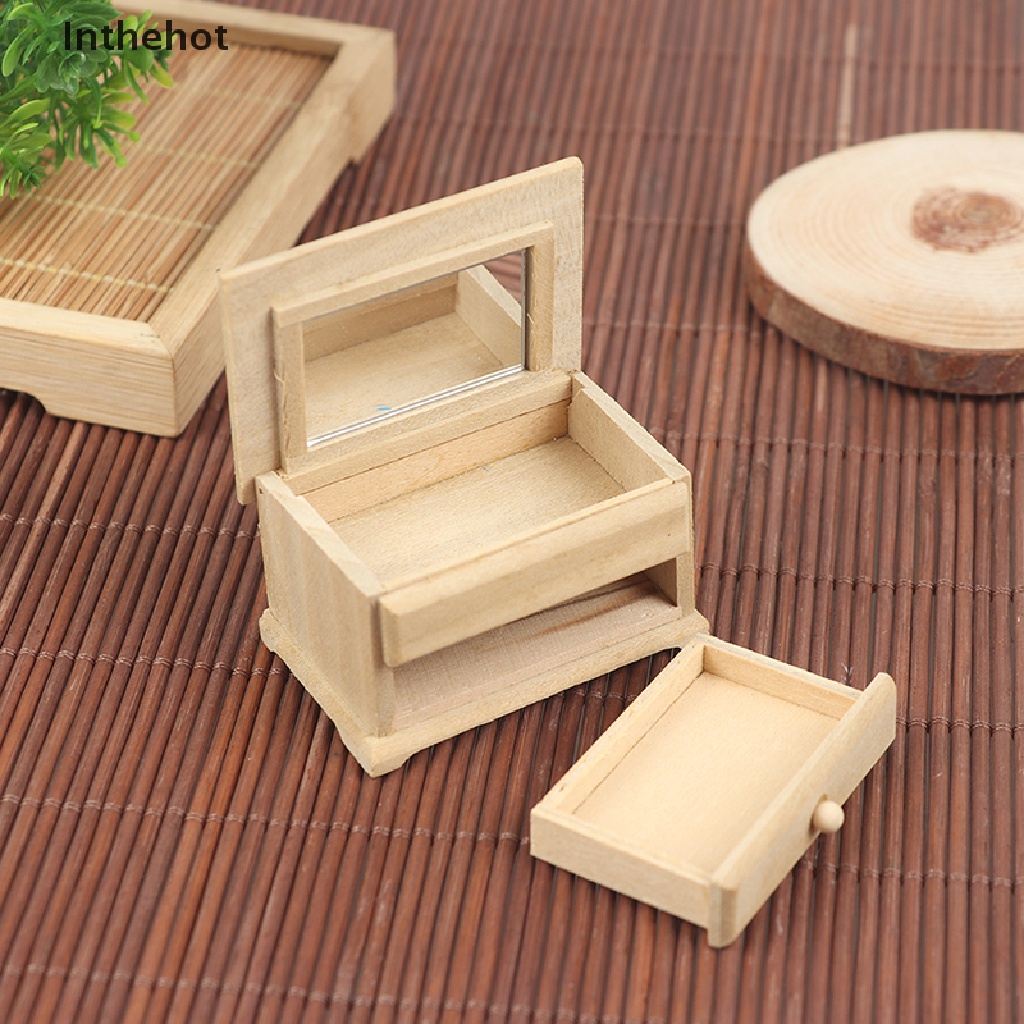 Bàn Ngăn Kéo Mini Có Gương Lật Cho Búp Bê