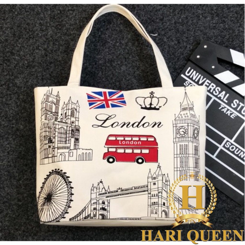 [Túi tote] Túi vải London tòa tháp TUI2019