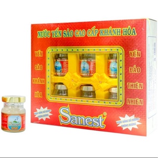 Yến sào sanest khánh hòa không đường hộp 6 lọ×70ml,