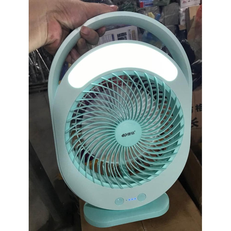 QUẠT SẠC TÍCH ĐIỆN CÓ ĐÈN LED KM F0336-GIÁ TỐT | BigBuy360 - bigbuy360.vn