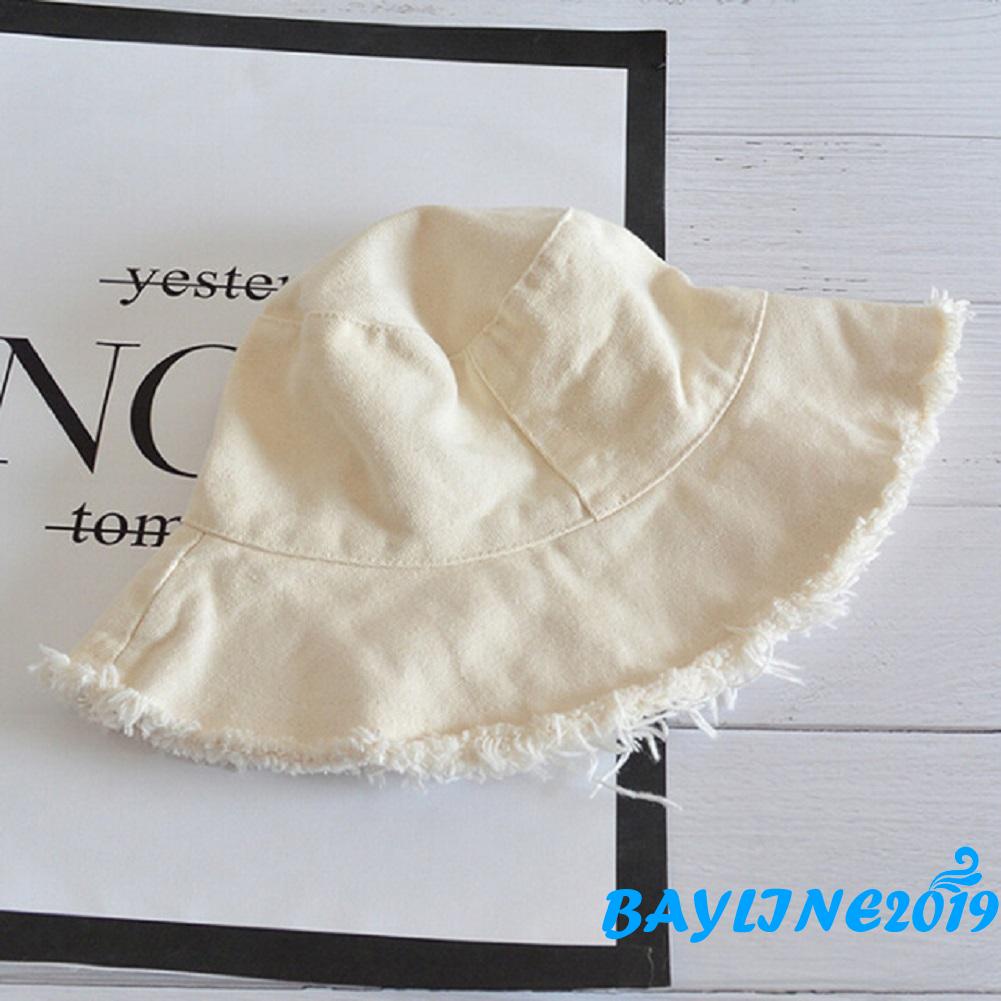 Nón bucket màu trơn thời trang mùa hè cho nữ