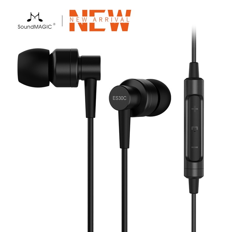 Tai Nghe Nhét Tai SoundMAGIC ES30C Cách Âm Màu Đen/Xanh Dương/Hồng