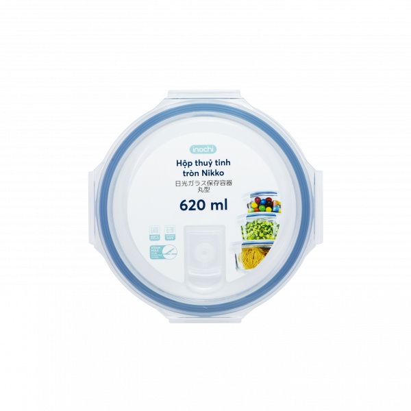 Hộp Thuỷ Tinh Tròn Nikko 400, 620, 950ml