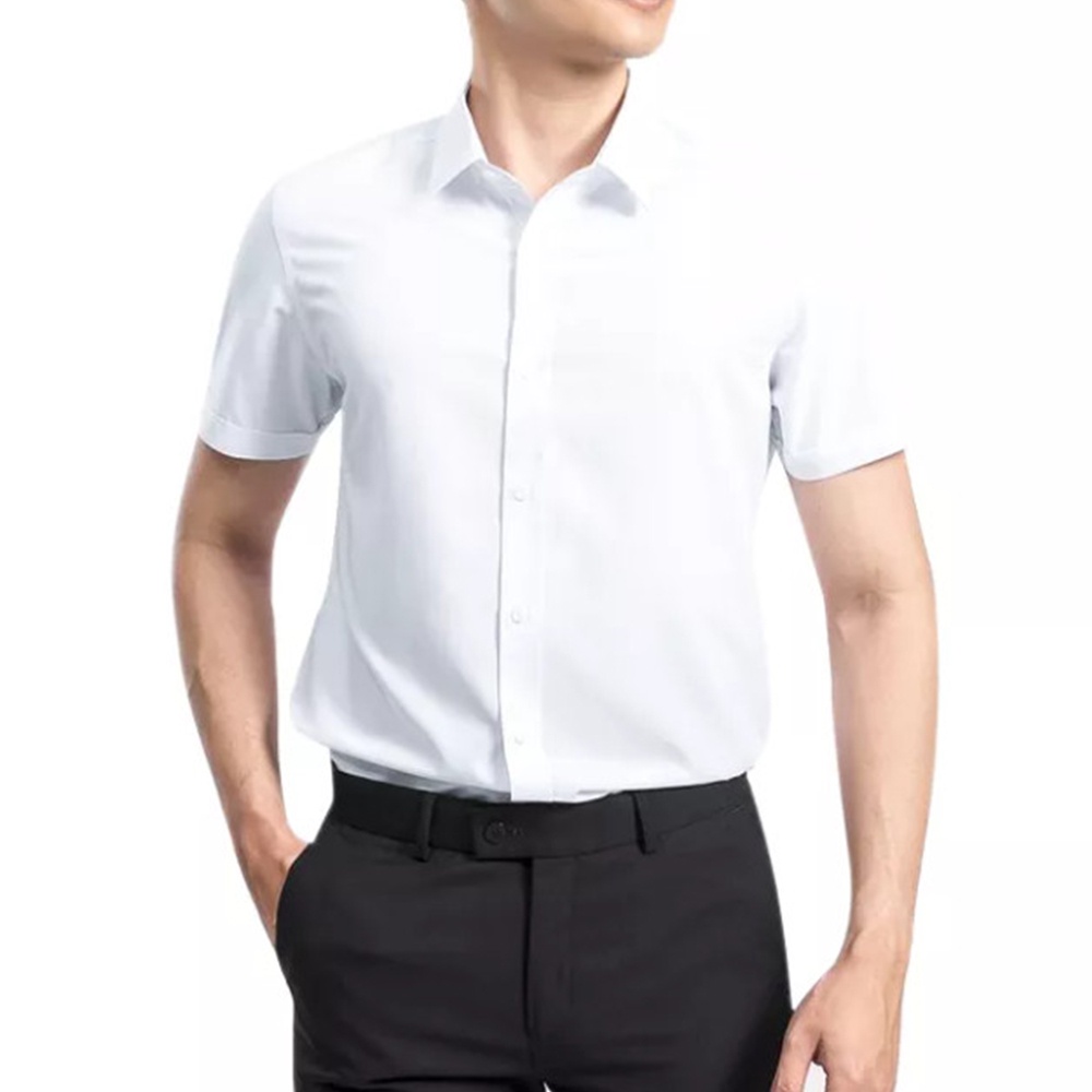 Áo sơ mi nam ngắn tay SAVANI trẻ trung, lịch lãm, vải sợi sồi không nhăn, thoáng mát - MSS0162