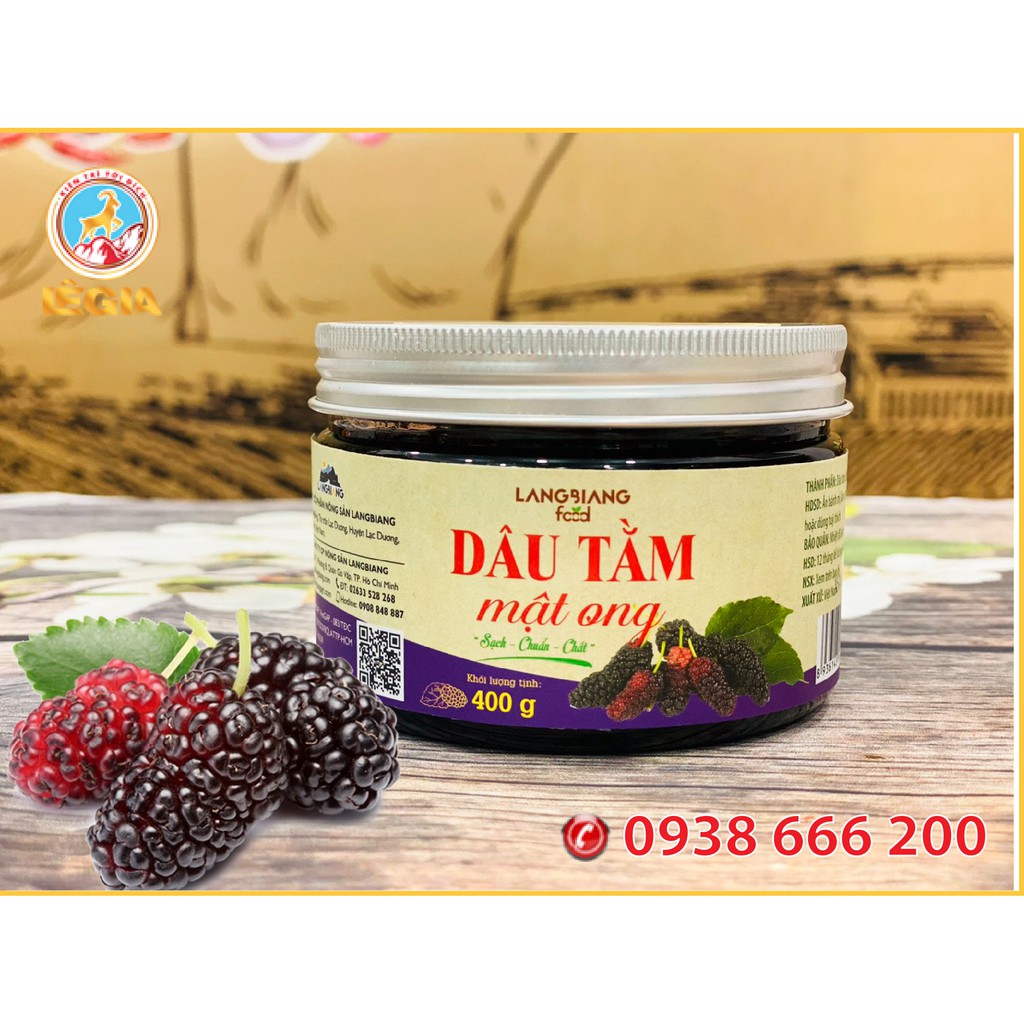 MỨT DÂU TẰM MẬT ONG LANGBIANG FOOD 400G