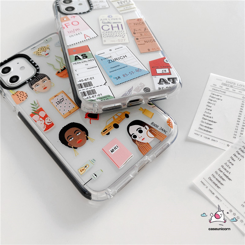 Ốp điện thoại in hình nhãn/vé máy bay dành cho iPhone 11 12 Pro Max 7plus 8plus 12 mini 7 8 6 6s Plus 12pro X XR XS MAX 11Pro Max SE | BigBuy360 - bigbuy360.vn