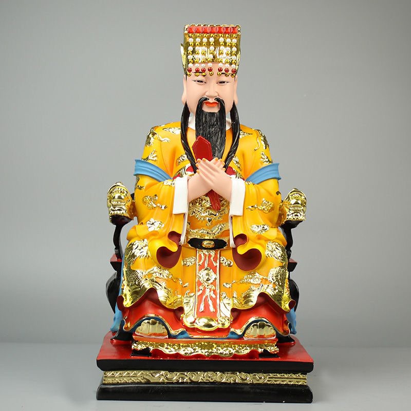 Tượng Ngọc Hoàng màu vàng cao 30cm