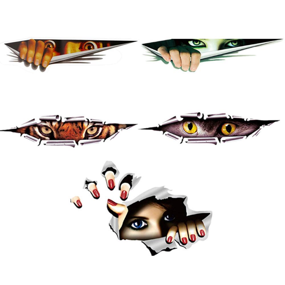 DARNELL Miếng Dán Trang Trí Xe Hơi Họa Tiết Vui Nhộn