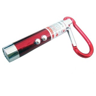 Đèn pin soi tiền giả kiêm móc khóa 3 in 1 OEM (Đỏ)