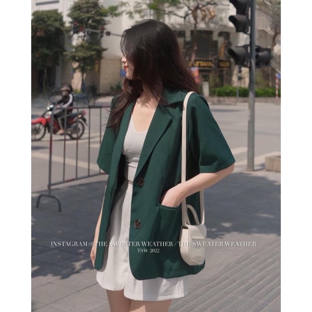 Set Vest 3 Món Siêu Đẹp, Áo Blazer Kết Hợp Siêu Xinh