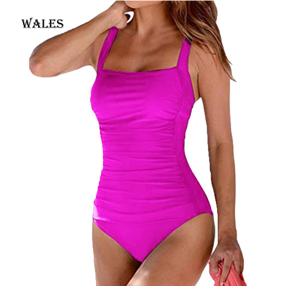 Đồ tắm một mảnh trơn màu phong cách quyến rũ dành cho nữ | BigBuy360 - bigbuy360.vn