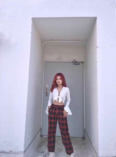 [HÌNH_THẬT_CUỐI]Quần caro pants basic ( đen-đỏ)
