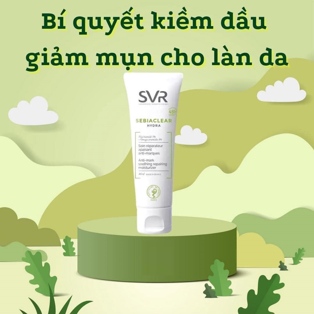 Kem dưỡng ẩm SVR Sebiaclear Hydra 40ml dành cho da dầu mụn