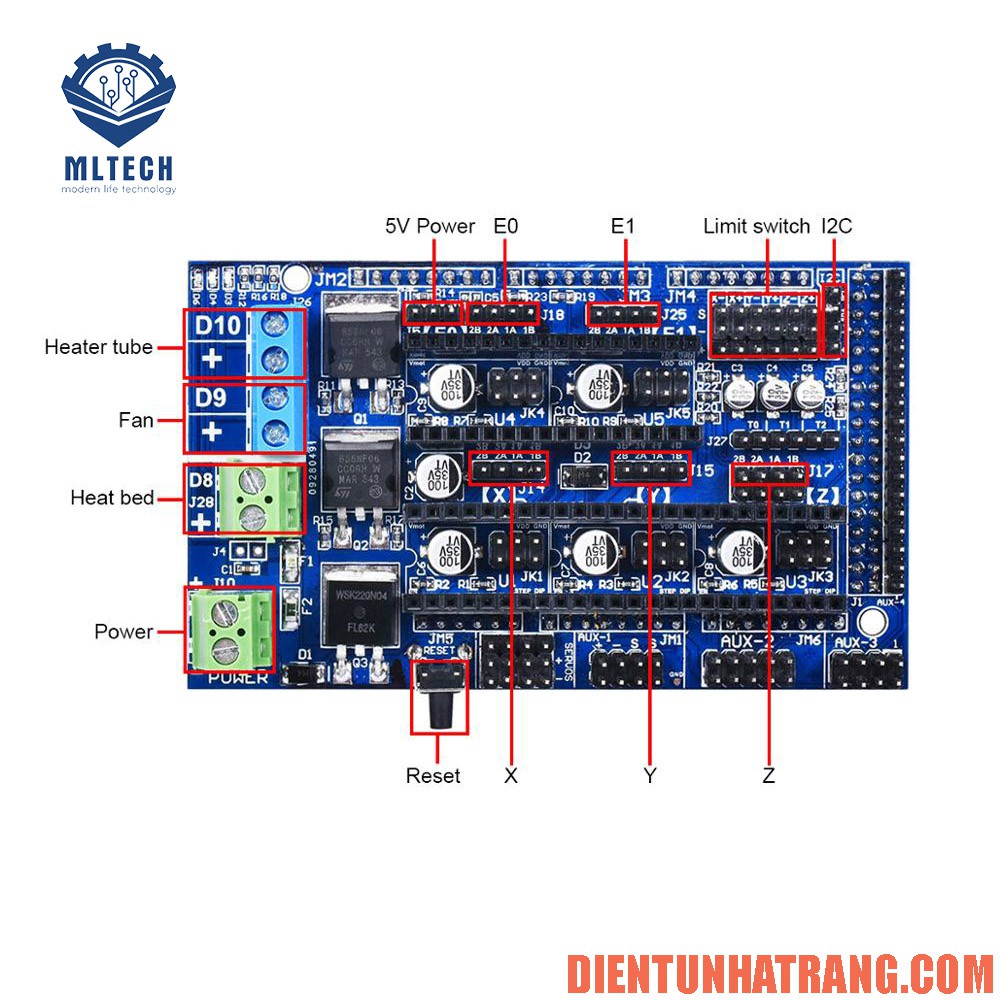 Mạch điều khiển máy in 3D RAMP 1.6