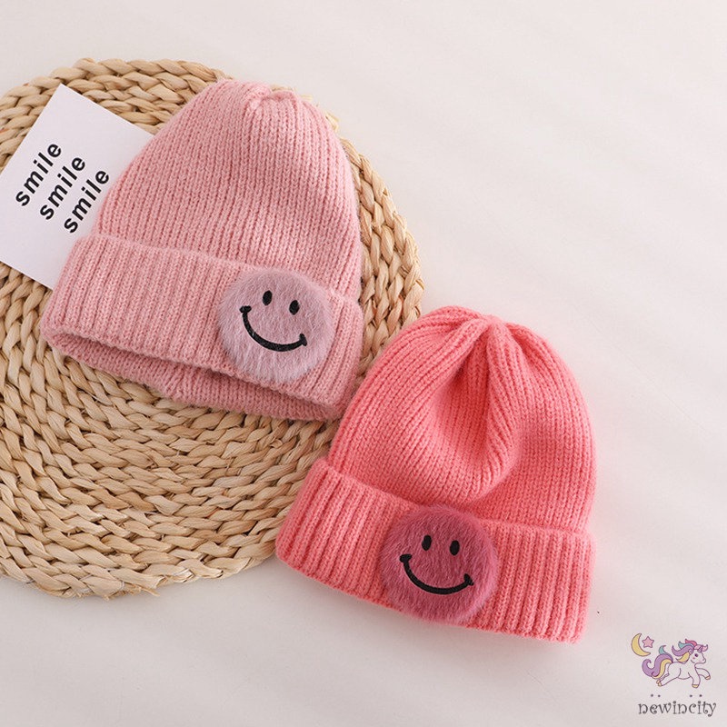 Mũ giữ ấm màu sắc kẹo ngọt co giãn tốt phong cách Hàn Quốc cho bé