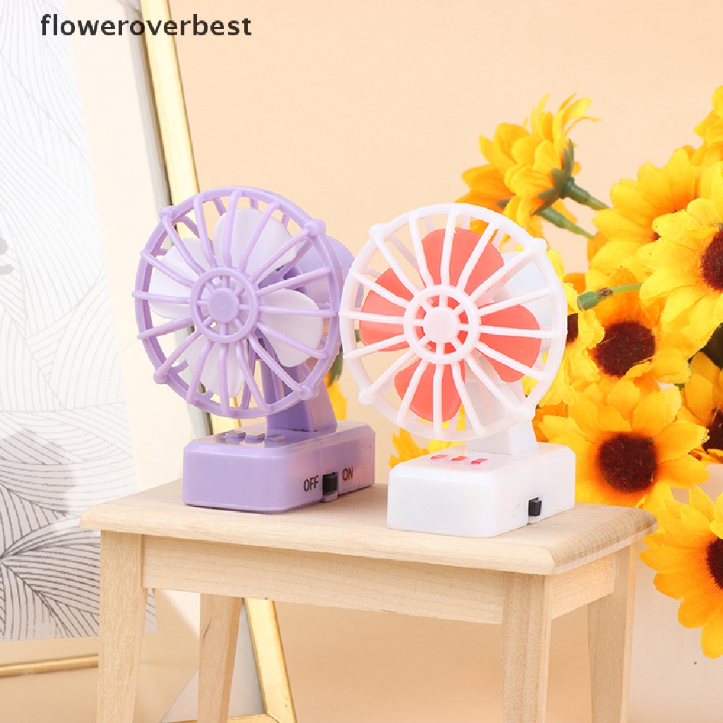Quạt Điện Mini Để Bàn Trang Trí Nội Thất Cho Nhà Búp Bê Tỉ Lệ 1: 12