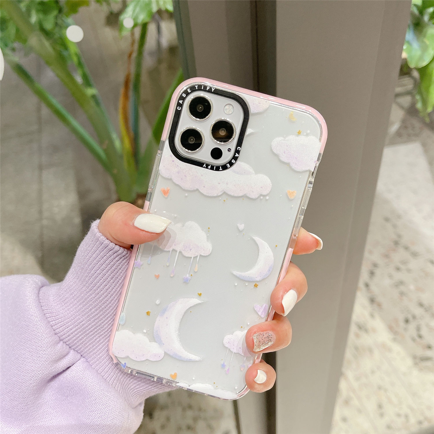 ốp điện thoại Chống Sốc Trong Suốt In Hình Mây / Mặt Trăng Cho Iphone 12 Mini Pro Max 11 Pro Max 7 8 Plus Xs Max Xr X Se | BigBuy360 - bigbuy360.vn