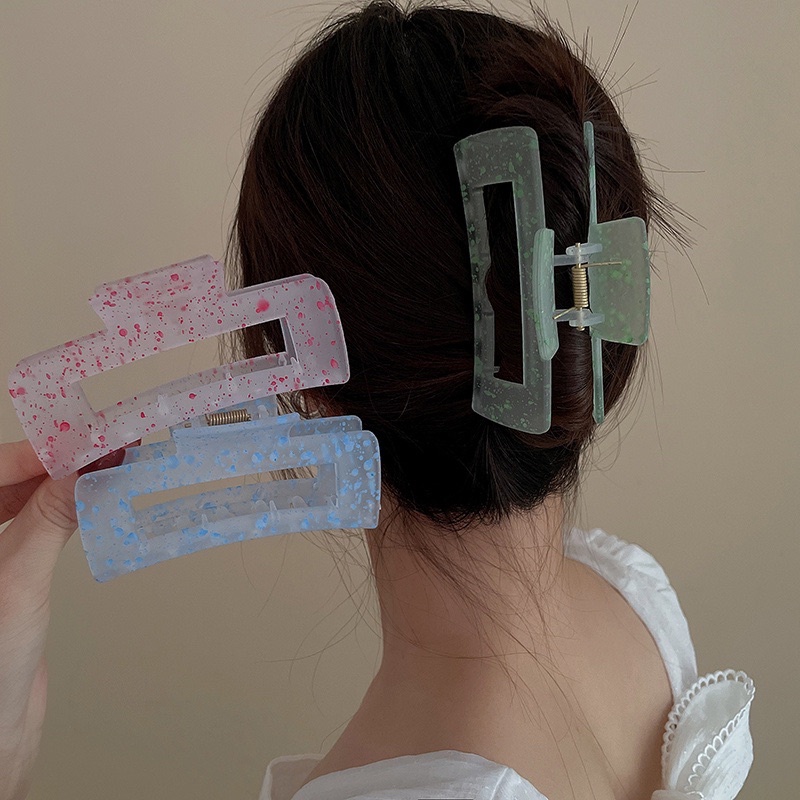 Kẹp tóc càng cua kẹp tóc loang màu kiểu hàn quốc