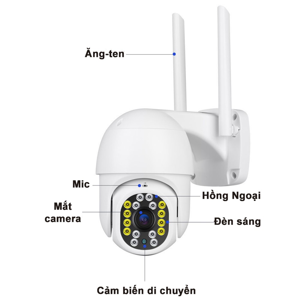 Camera Yoosee Ngoài Trời 3.0 MPx ,Cảnh báo Chống Trộm,Đàm thoại 2 chiều - Tặng Thẻ nhớ 16GB - BH 24 Tháng