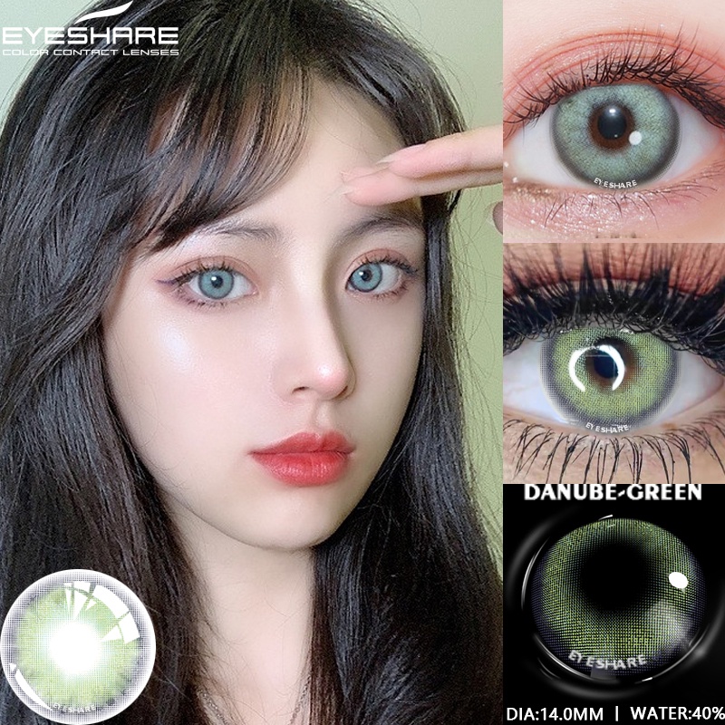 [Hàng mới về] 1 cặp kính áp tròng mềm mịn eyeshare