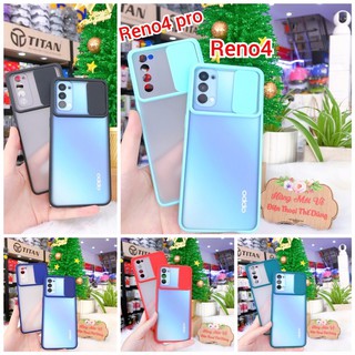 Ốp lưng OPPO Reno4 / Reno4 pro bảo vệ che camera viền màu