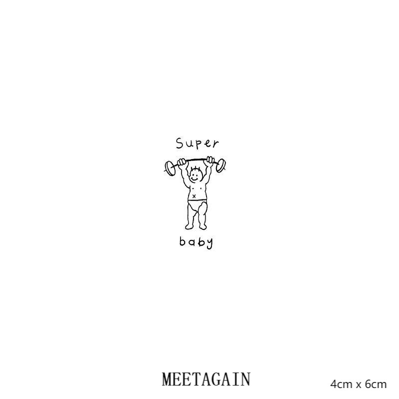 [Hàng mới về] Hình xăm dán tạm thời không thấm nước thời trang 4cm X 6cm giữ được 15 ngày S-032