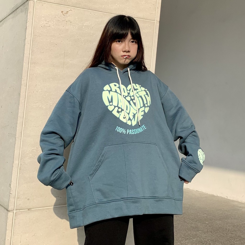 Áo Khoác Hoodie Form Rộng Unisex ROPI Vải Nỉ Bông Dày Dặn - Tuni Store