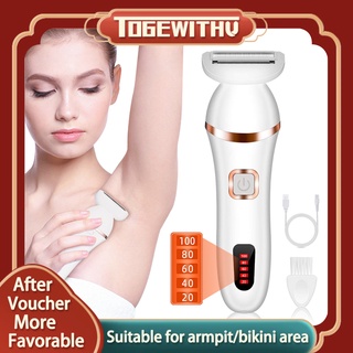 TOGEWITHU Máy Cạo Lông Không Đau 3 Trong 1 Có Thể Sạc Lại Cho Nữ Lưng