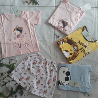 Combo 5 set cotton xuất Hàn túi zip