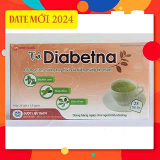 Trà Diabetna⚡Hỗ trợ điều trị đái tháo đường từ Dây thìa canh chuẩn hóa, mướp đắng, giảo cổ lam - Dạng túi lọc TIỆN LỢI
