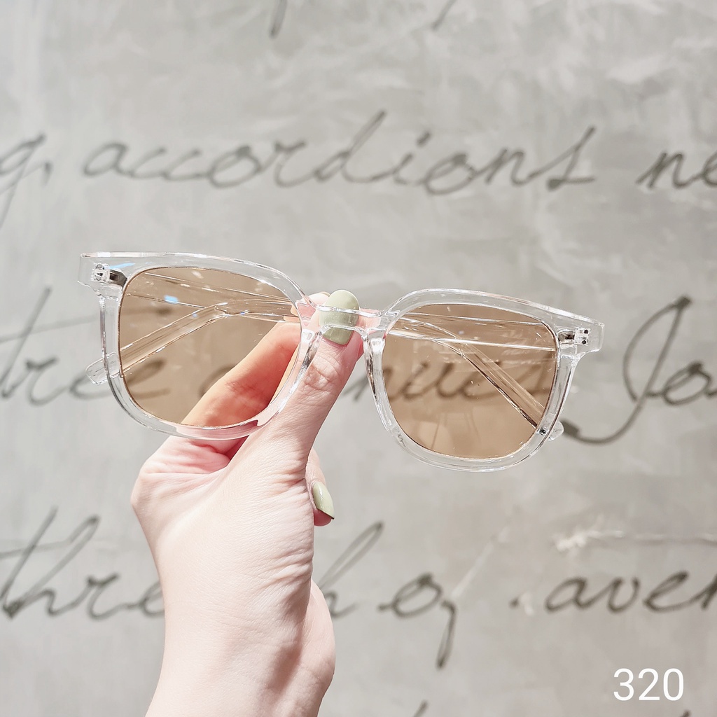 Kính mát nam nữ LILYEYEWEAR mắt vuông to chống UV400 chống bụi đi đường màu sắc thời trang hè kc320