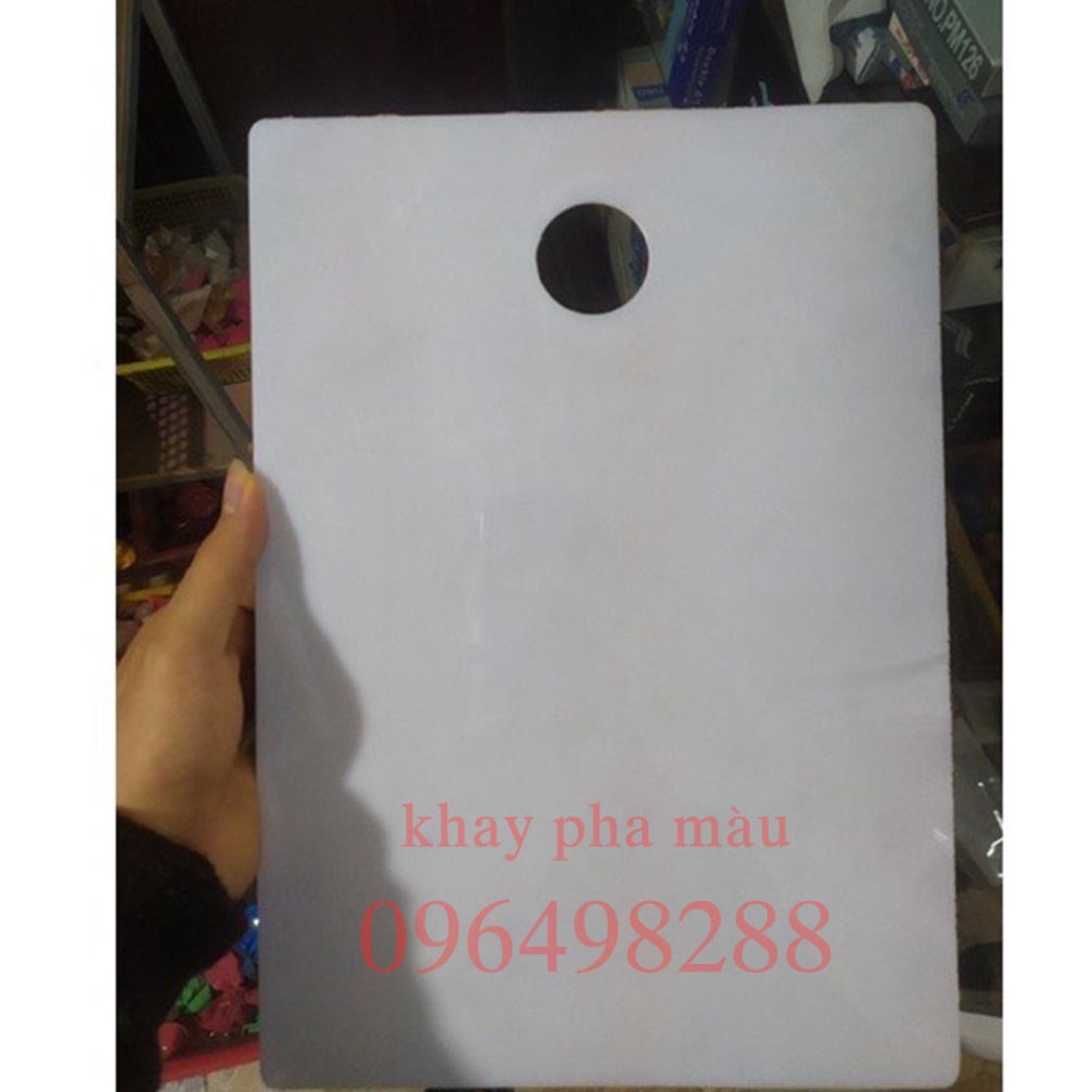Khay nhựa🌈Palette pha màu chuyên dùng cho màu bột, acrylic, sơn dầu...️ nhiều kích cỡ
