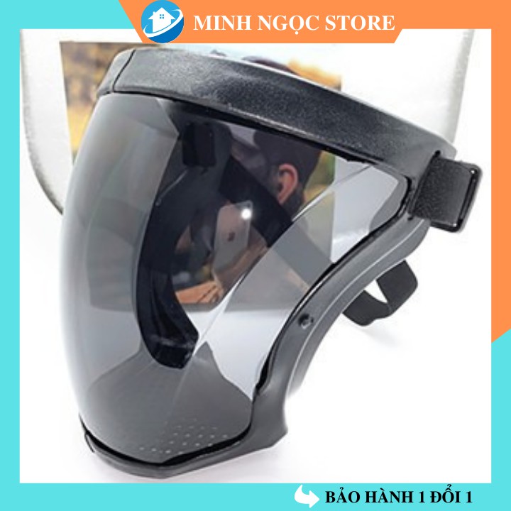 Mặt nạ kính bảo vệ toàn diện mặt bằng ccrylic trong suốt có lỗ thoát khí tiện dụng an toàn