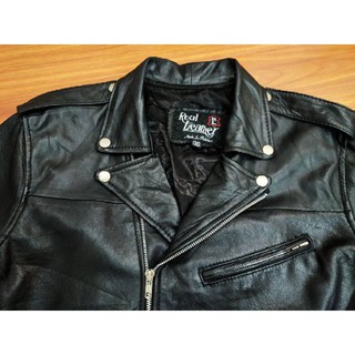 Áo Biker Da thật da dê 100%